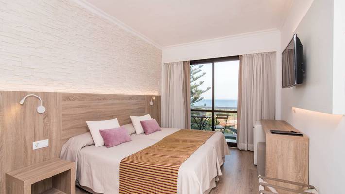 Chambre double avec vue sur la mer Hôtel Na Taconera Font de Sa Cala, Mallorca